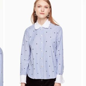 twinkle stripe poplin shirt